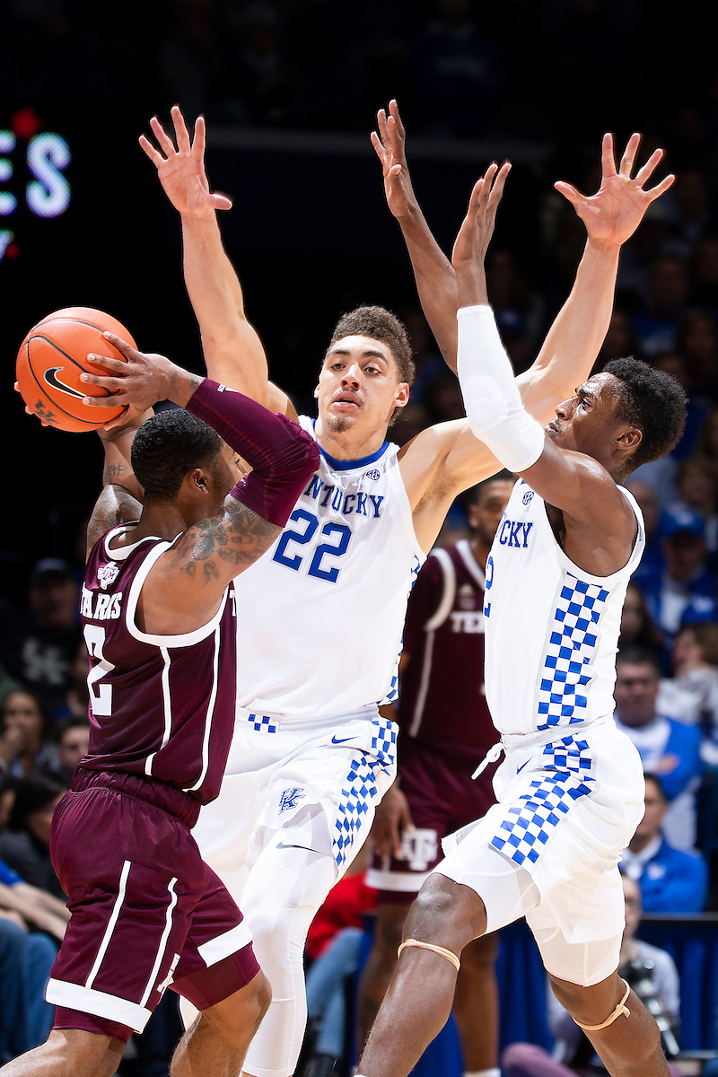 Reid Travis. Ashton Hagans.

Kentucky beat Texas A&M 85-74 on Tuesday, January 8, 2019.

Photo by Chet White | UK Athletics