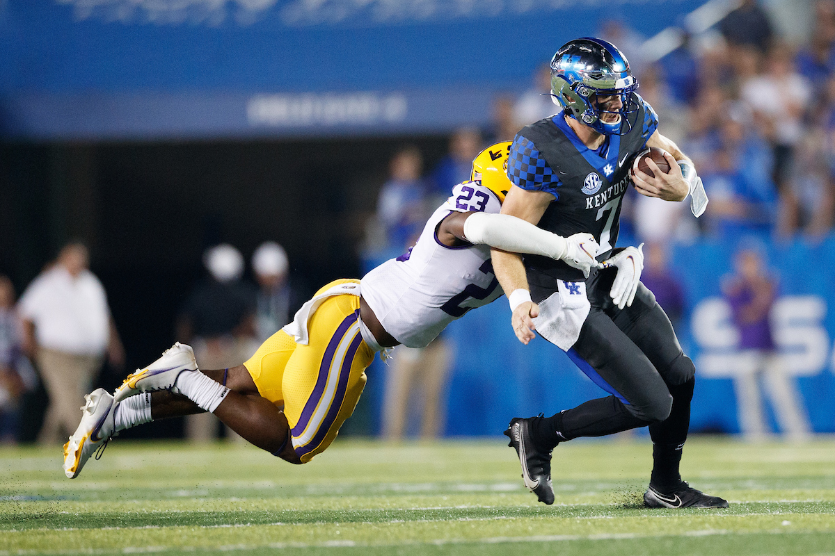Will Levis.

UK beat LSU 42-21.

Photo by Elliott Hess | UK Athletics