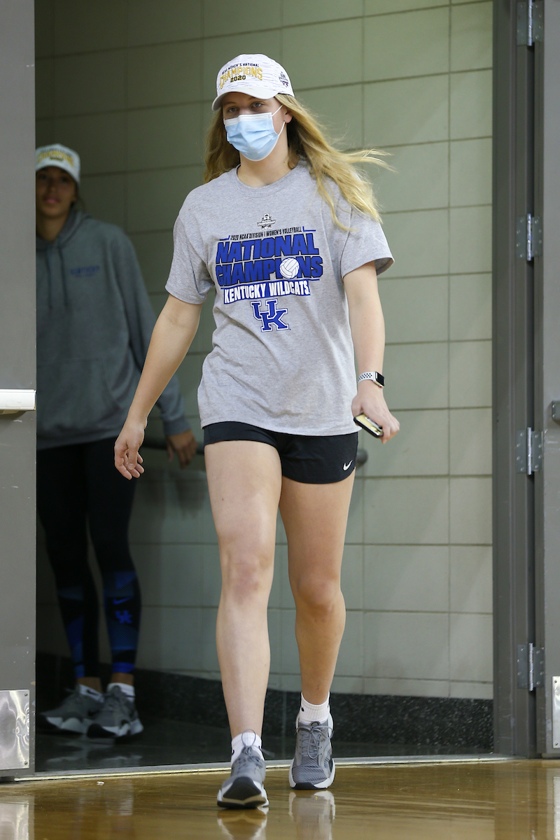 Elise Goetzinger.

Kentucky Volleyball returns from winning NCAA Championship

Photo by Grant Lee | UK Athletics