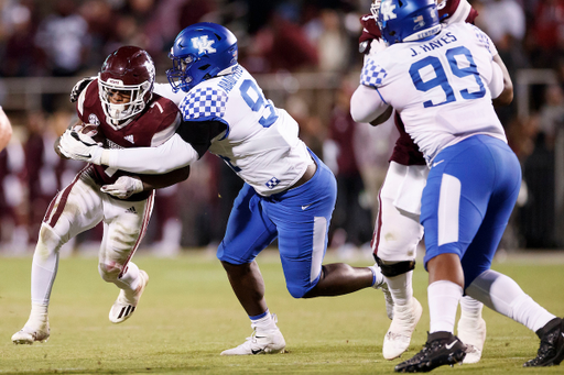 Abule Abadi-Fitzgerald.

Kentucky falls to Mississippi State, 31-17.

Photo by Elliott Hess | UK Athletics