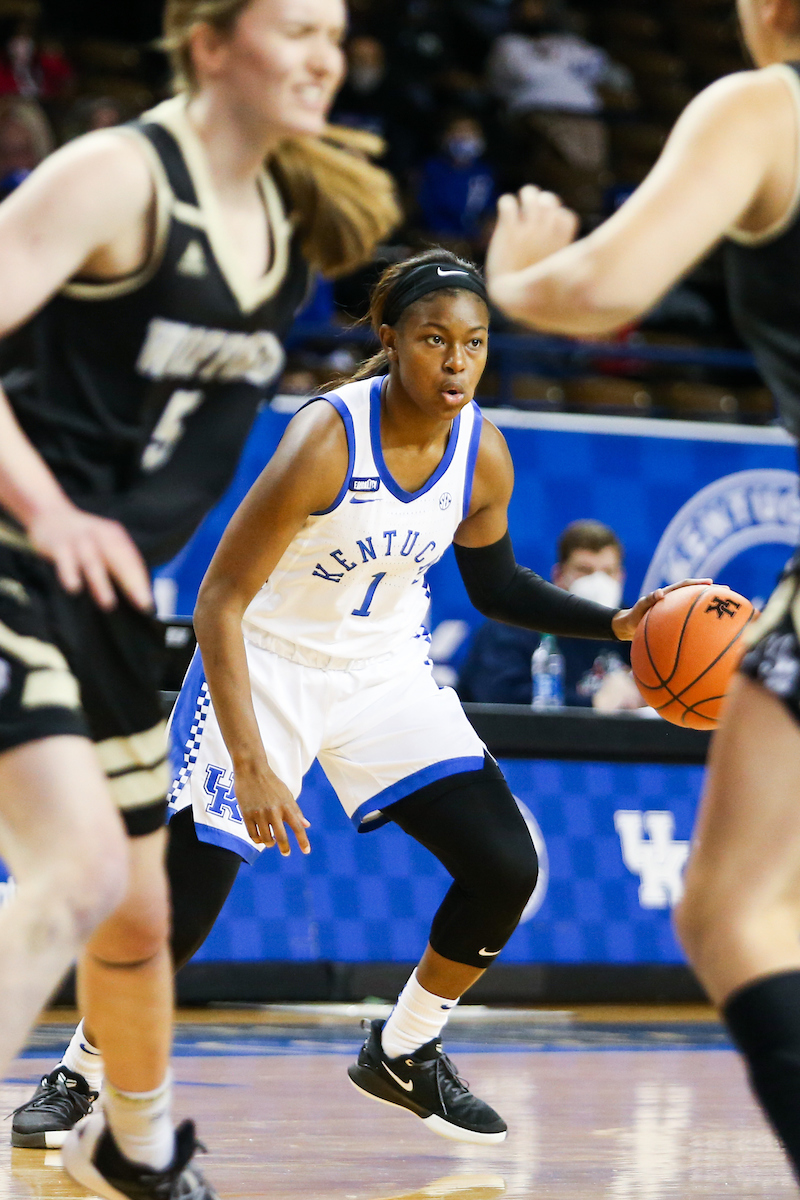 Robyn Benton.

Kentucky beats Wofford 98-37.

Photo by Hannah Phillips | UK Athletics