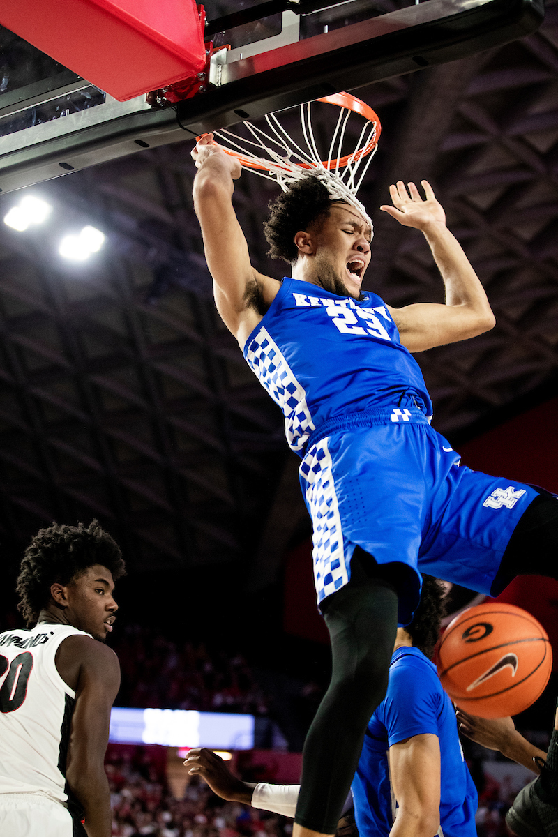 EJ Montgomery.

Kentucky beat Georgia 69-49 at Stegeman Coliseum in Athens, Ga., on Tuesday, January 15, 2019.

Photo by Chet White | UK Athletics