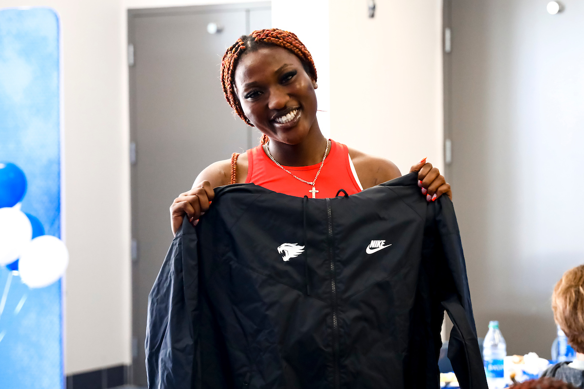 Adebola Adeyeye.

Kentucky WBB 2022-23 newcomer move in.

Photo by Eddie Justice | UK Athletics