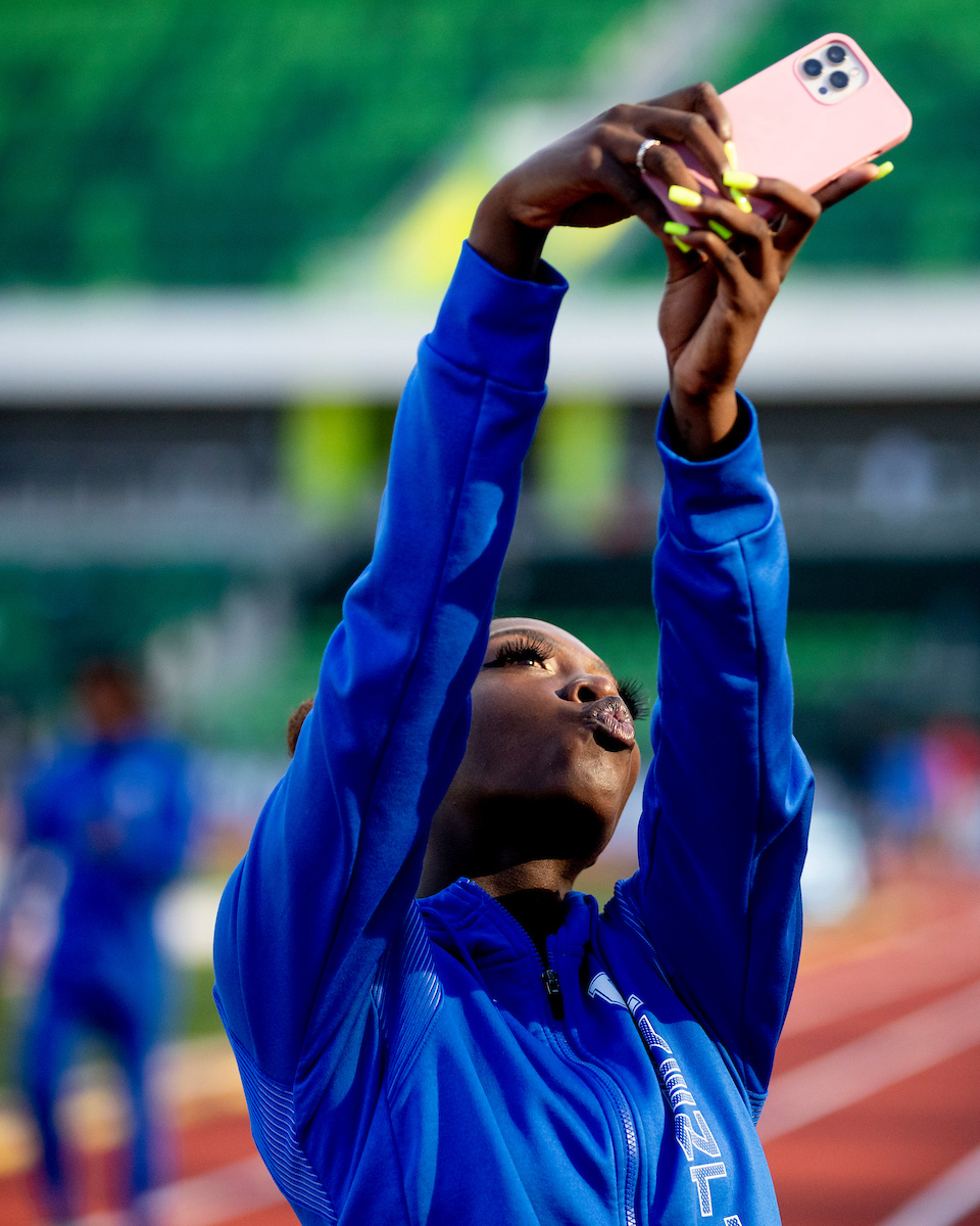 Megan Moss.

Shake out.

NCAA Track and Field Outdoor Championships.

Photo by Chet White | UK Athletics