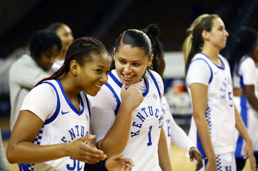 Jaida Roper, Sabrina Haines

Kentucky beats Charlotte 86-39. 

Photo by Britney Howard | Staff