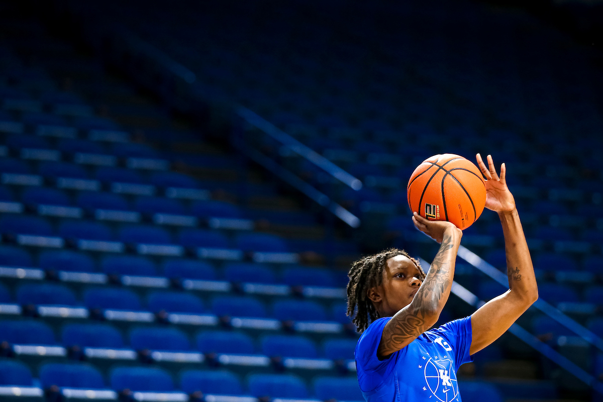 WBB Rupp Arena Shootaround Gallery