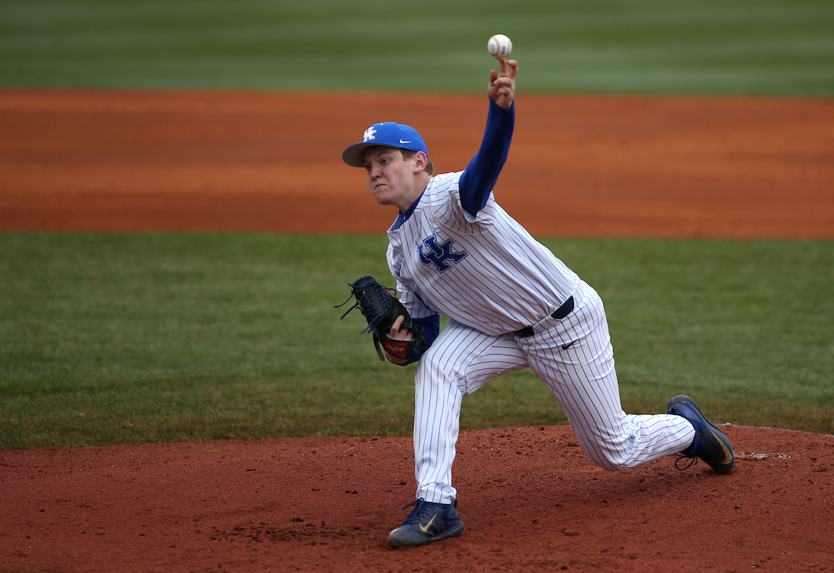 Zach Thompson

The University of Kentucky baseball team beat Texas Tech 11-6 on Saturday, March 10, 2018, in Lexington?s Cliff Hagan Stadium.

Barry Westerman | UK Athletics