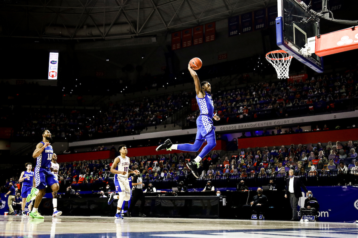 Keion Brooks Jr.

Kentucky beat Florida 76-58 at the O’Connell Center in Gainesville, Fla.

Photo by Chet White | UK Athletics