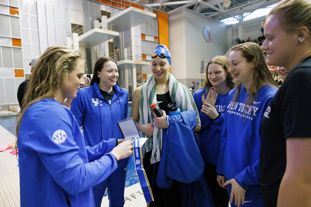 Riley Gaines. 2022 SEC Scholar-Athlete of the Year.

Day four of the SEC Swim and Dive Championship.

Photo by Elliott Hess | UK Athletics