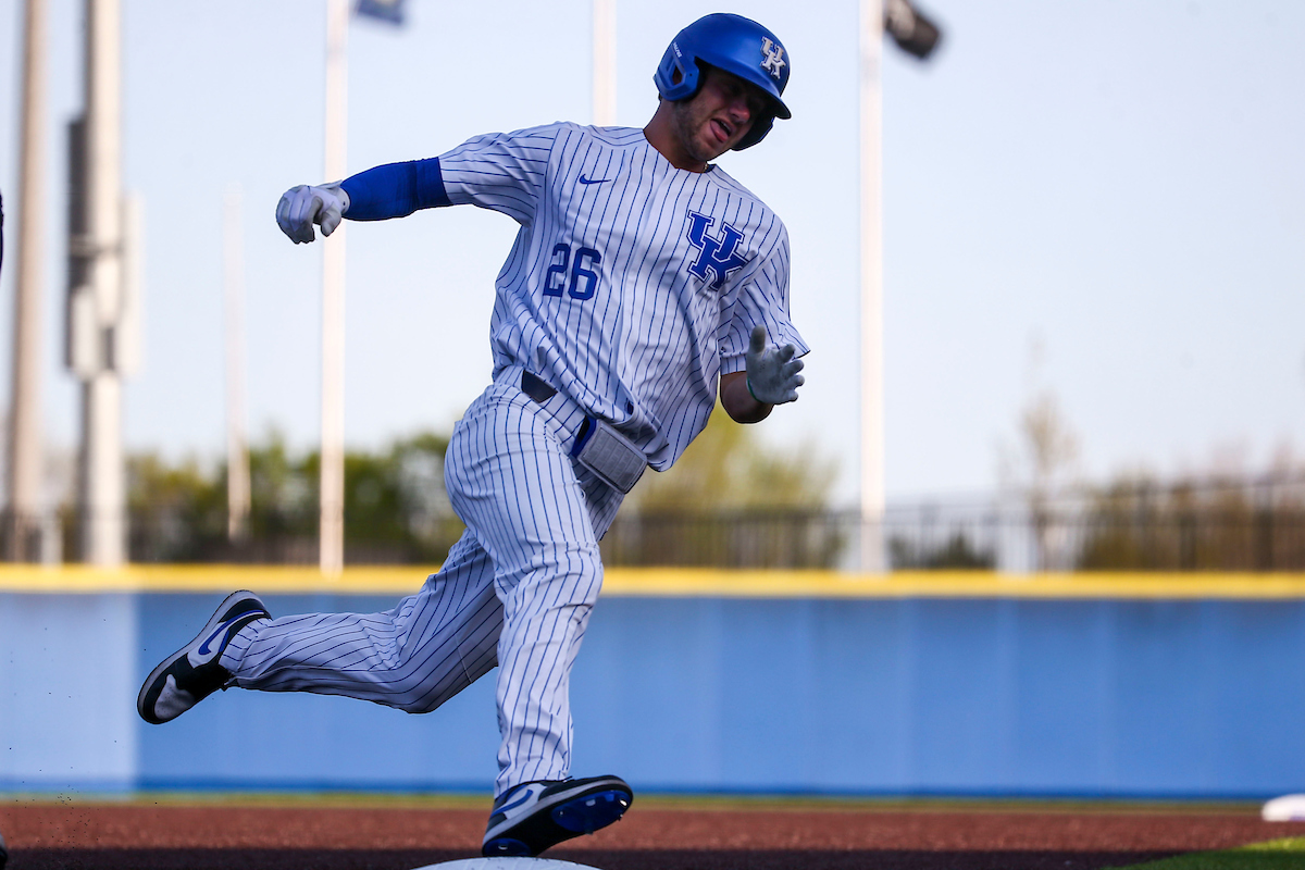Jacob Plastiak.

Kentucky defeats Dayton 12-1.

Photo by Sarah Caputi | UK Athletics