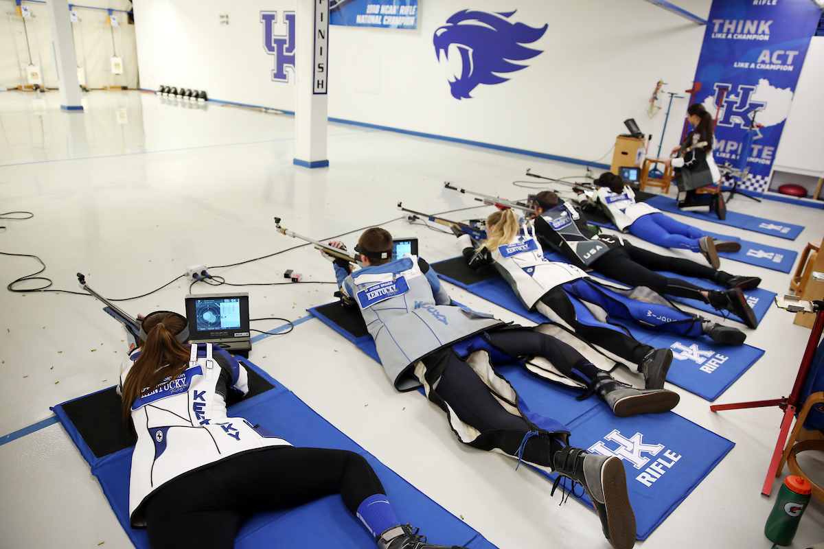 Team
Rifle competes against NC State on Friday, November 9, 2018 .

Photo by Britney Howard  | UK Athletics