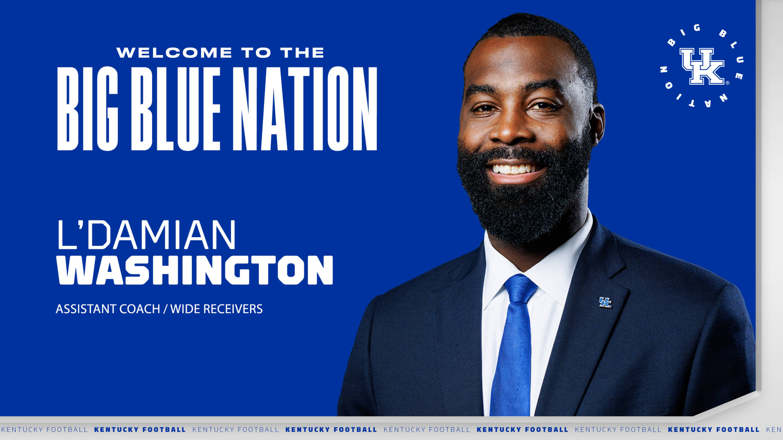 L’Damian Washington Named Kentucky Wide Receivers Coach