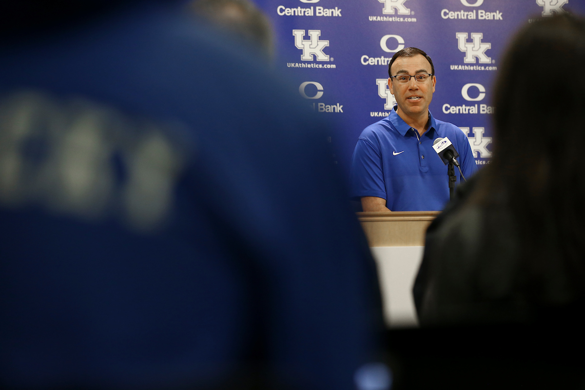 Head Coach Nick Mingione.

UK Softball Baseball Media Day.


Photo by Isaac Janssen | UK Athletics