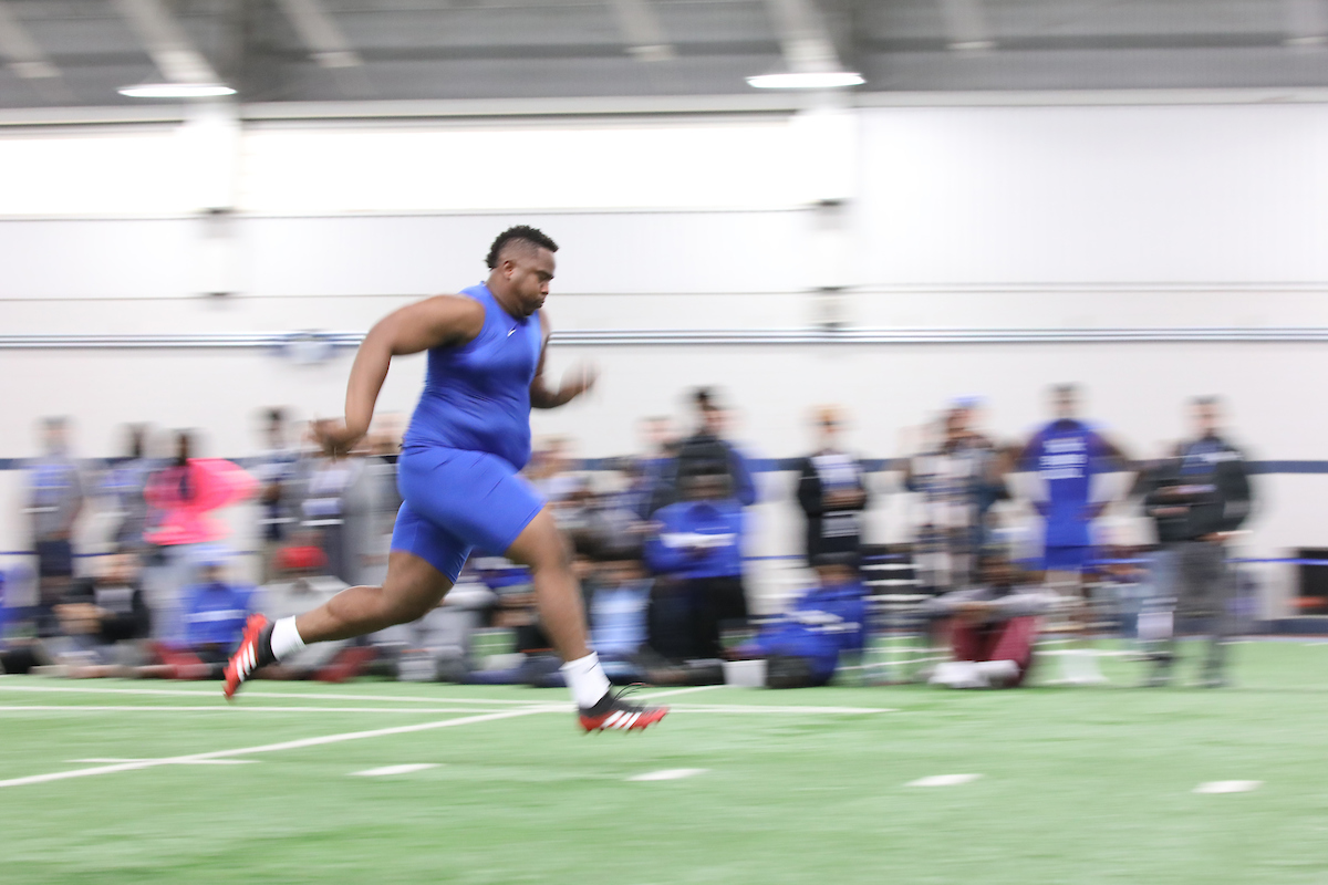 Bunchy Stallings.

Pro Day for UK Football.

Photo by Quinn Foster | UK Athletics