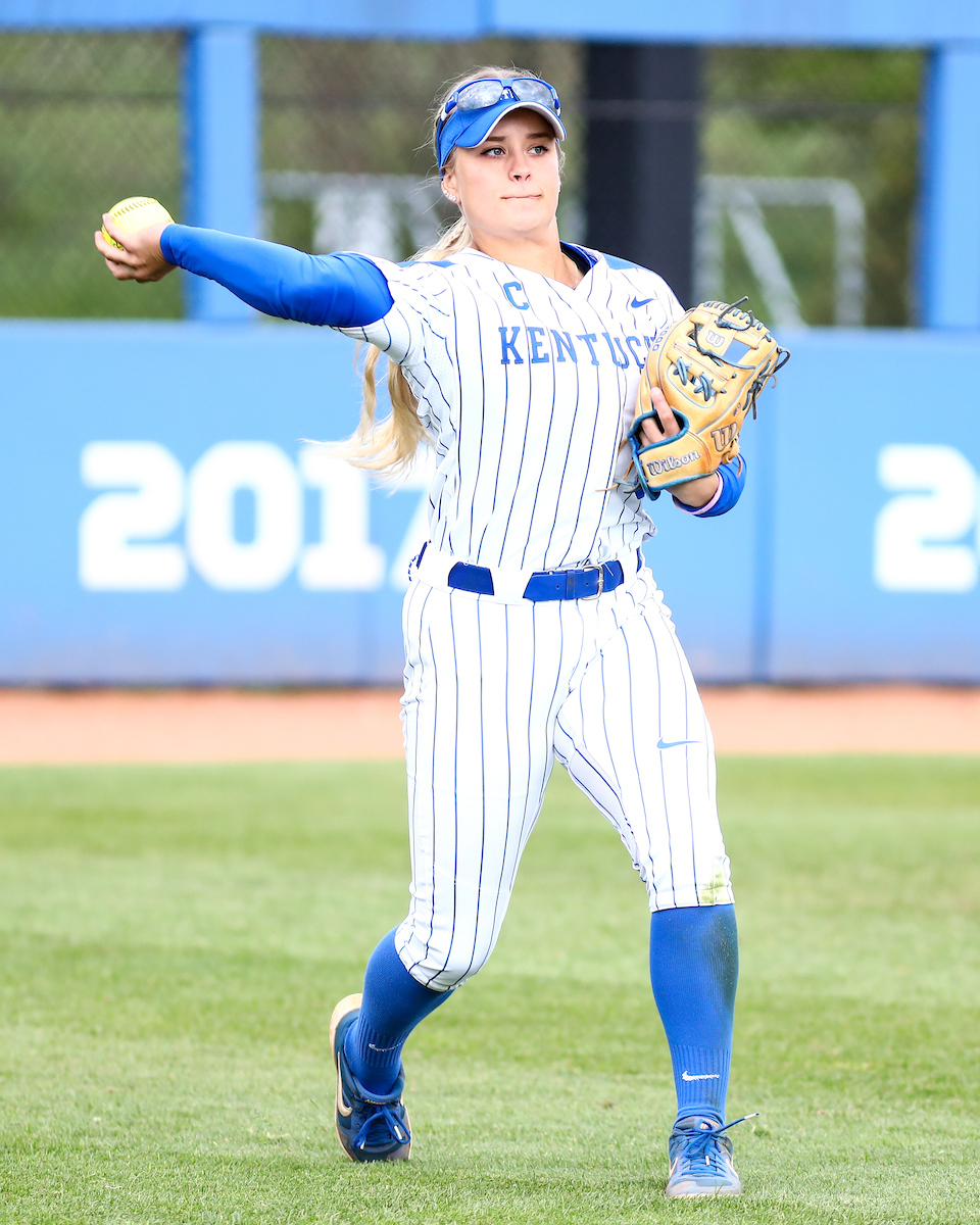 Cassie Lindmark. 

Kentucky defeats LSU 7-5. 

Photo by Eddie Justice | UK Athletics