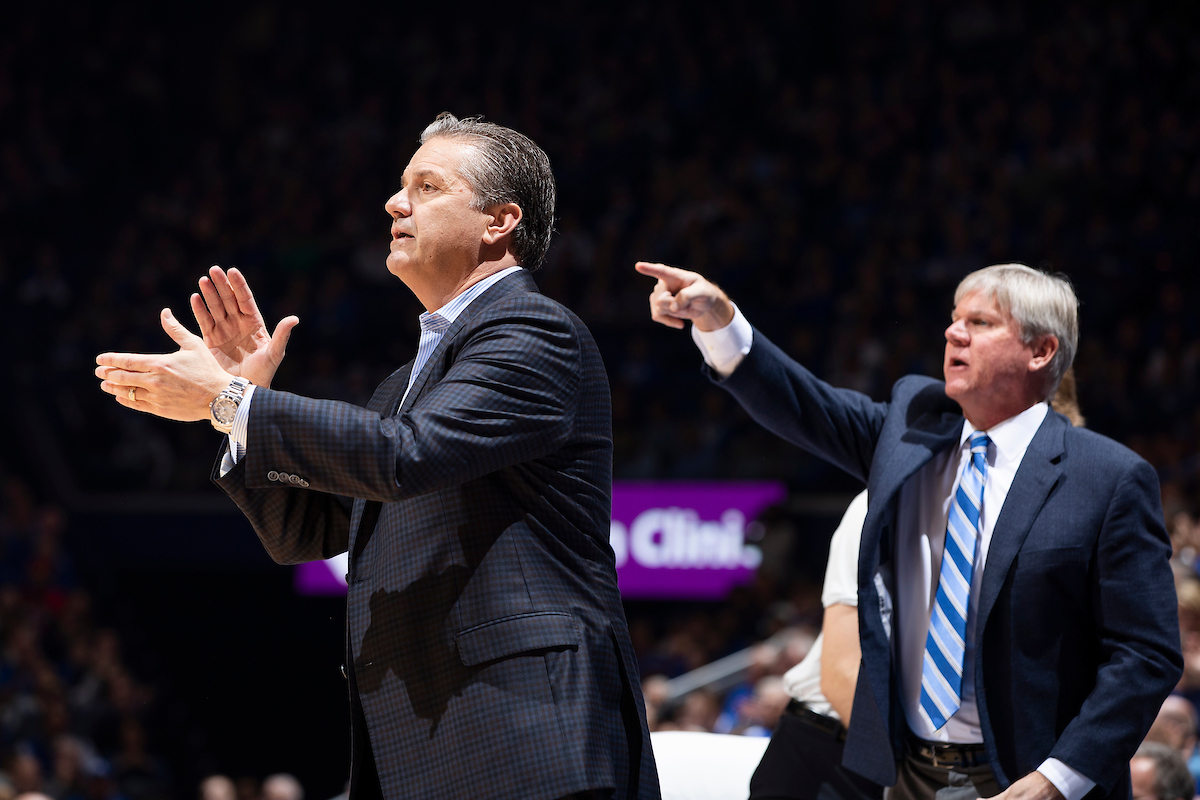 John Calipari. John Robic.

Kentucky beat Utah 88-61 on Saturday, December 15, 2018, in Lexington's Rupp Arena.

Photo by Chet White | UK Athletics