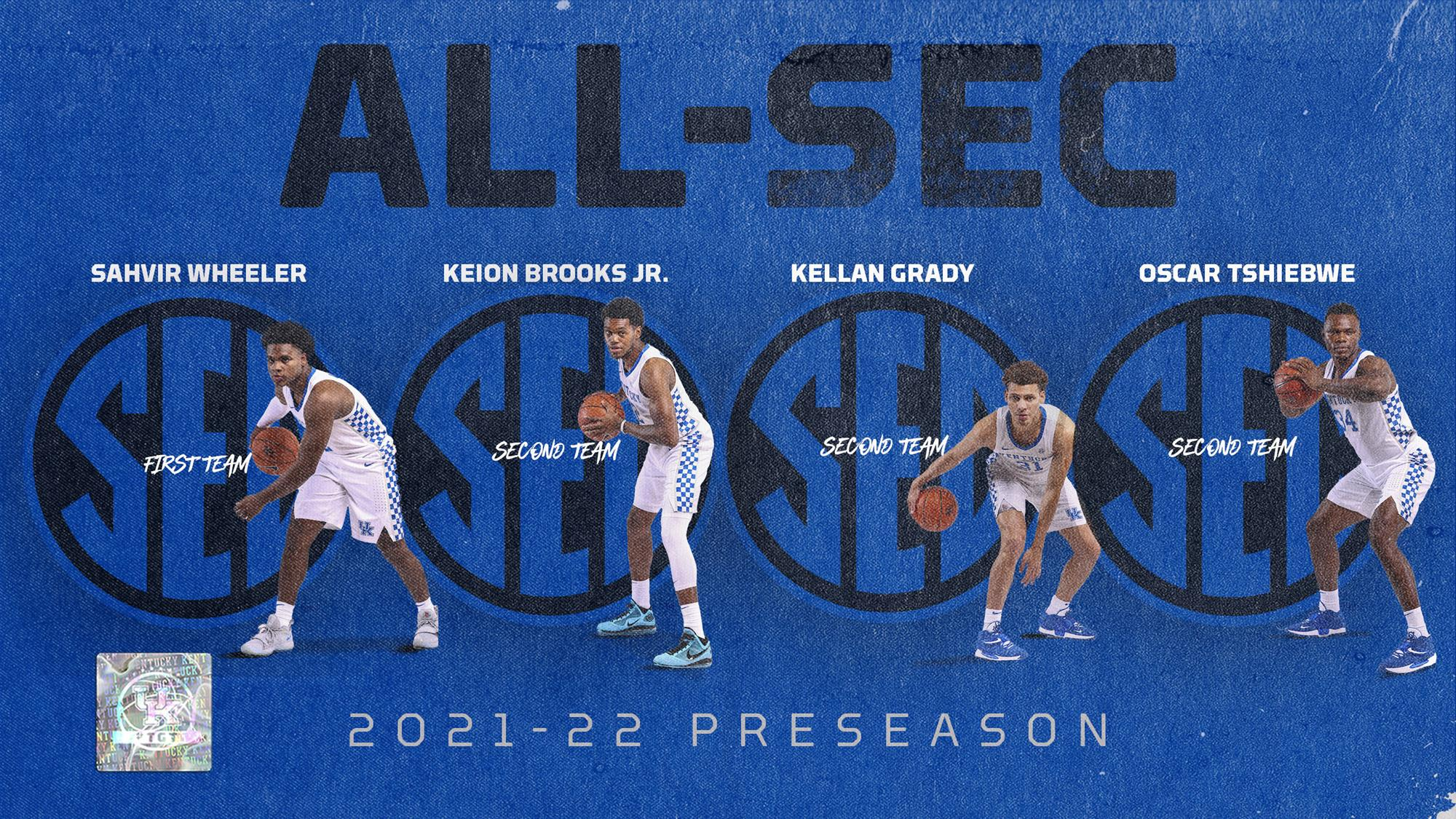 UK Picked to Win SEC Title; Four on Preseason All-SEC Teams