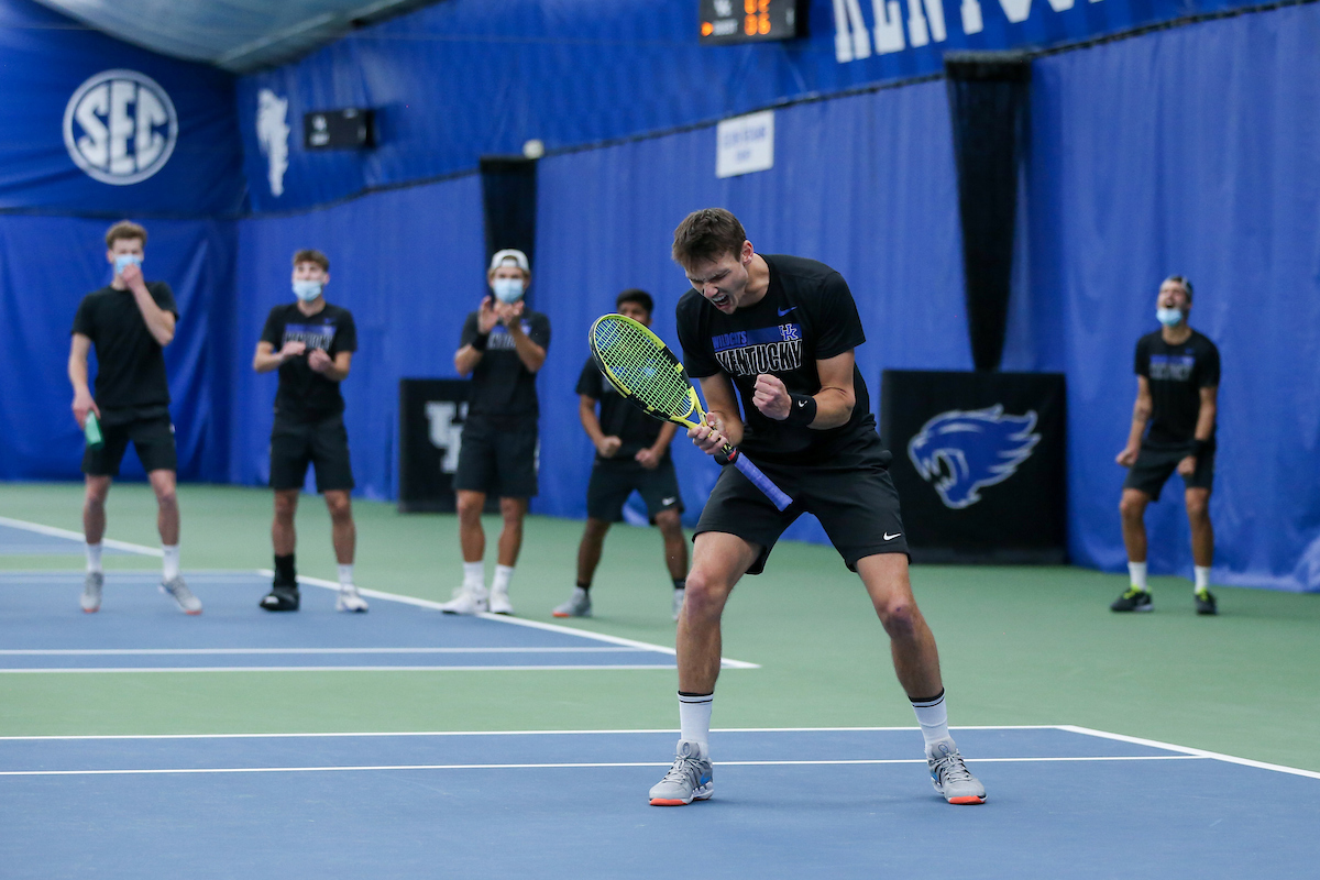 Cesar Bourgois.

Kentucky beats Arkansas 7 - 0.

Photo by Sarah Caputi | UK Athletics