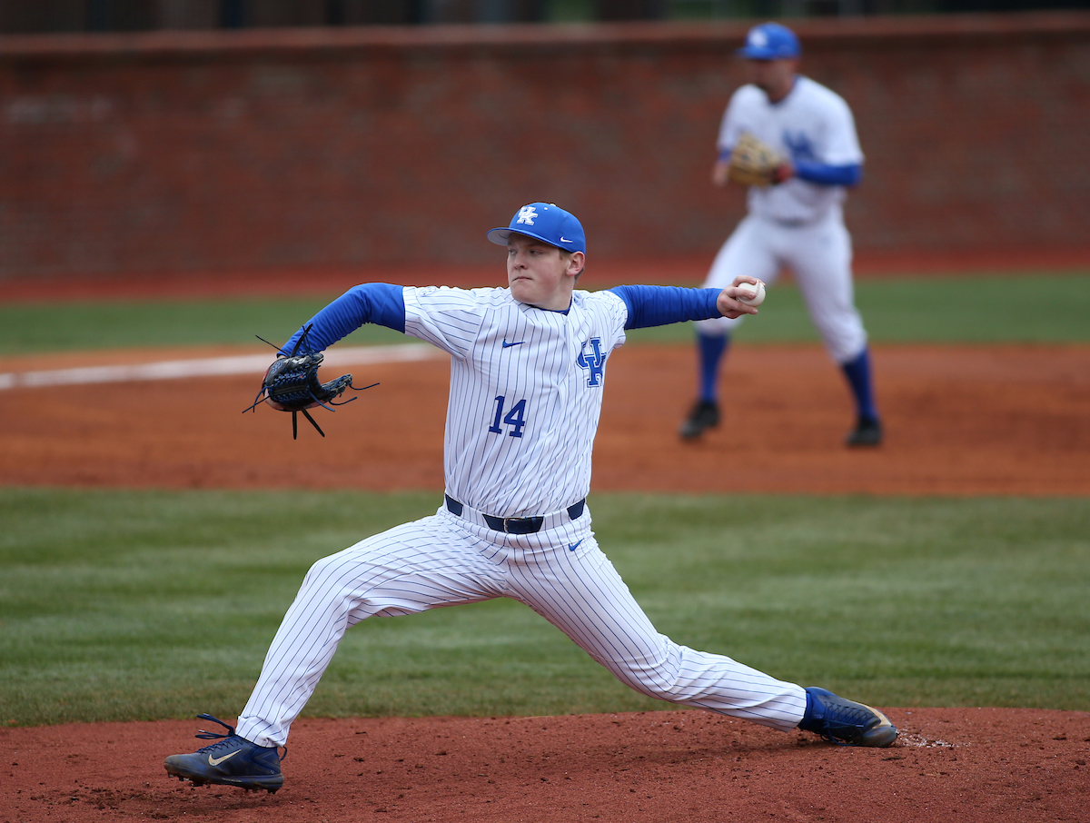 Zach Thompson

The University of Kentucky baseball team beat Texas Tech 11-6 on Saturday, March 10, 2018, in Lexington?s Cliff Hagan Stadium.

Barry Westerman | UK Athletics