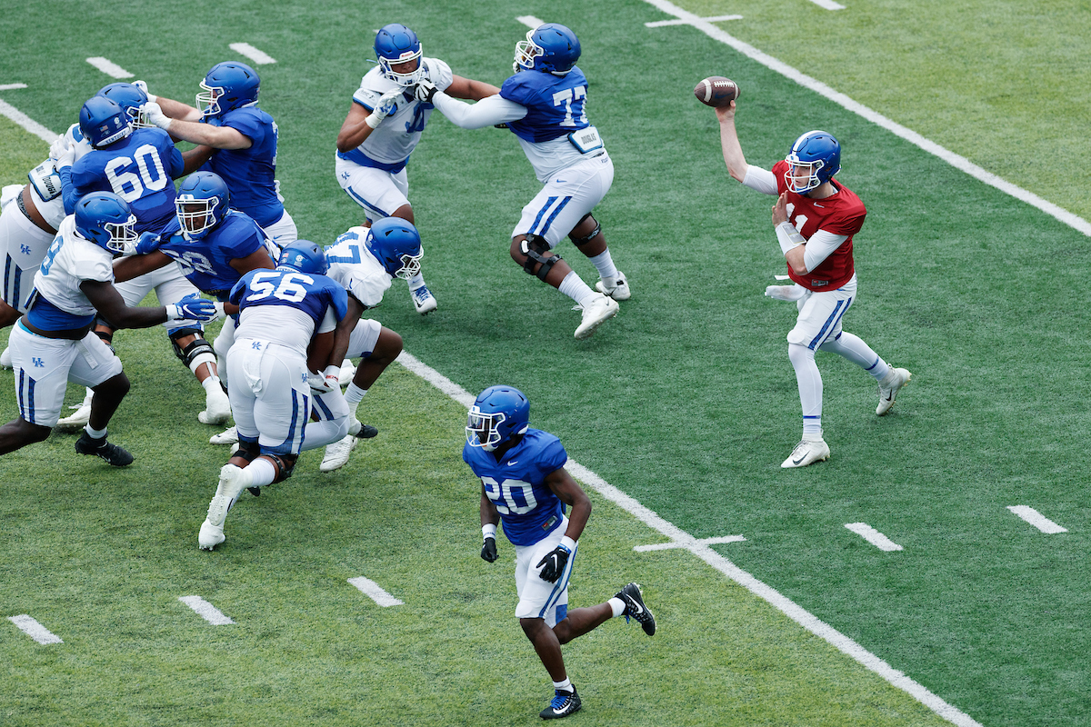 BEAU ALLEN.

2021 UK Football Spring Practice.

Photo by Elliott Hess | UK Athletics