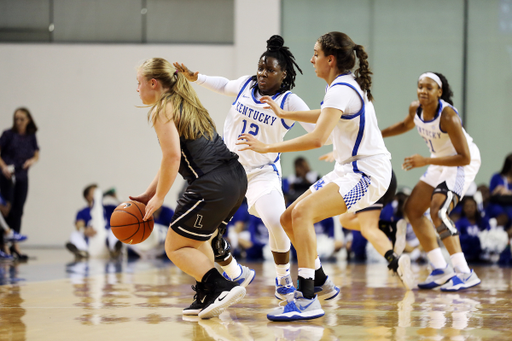 Amanda Paschal
The Women's Basketball team beat Lincoln Memorial University.
Photo by Britney Howard | UK Athletics