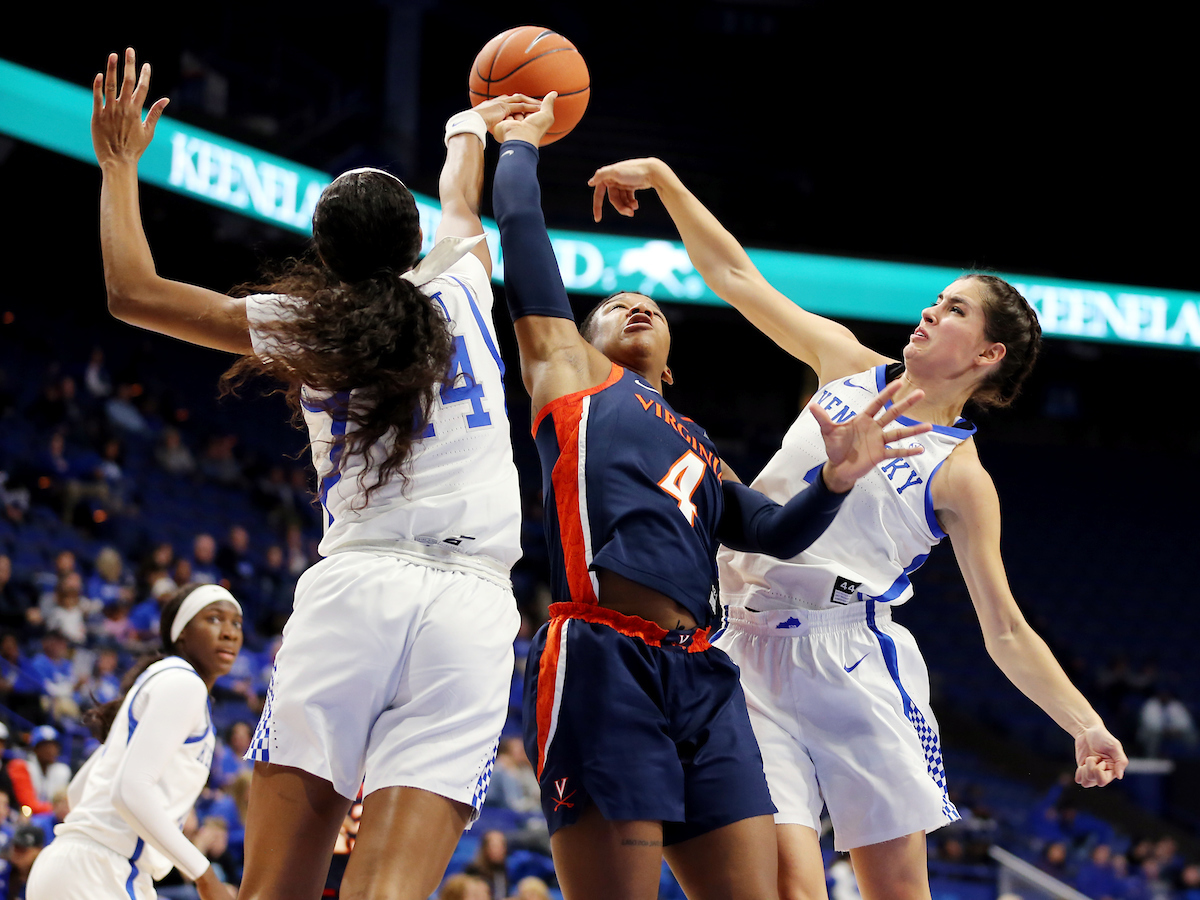 Maci Morris, Tatyana Wyatt 


Women's Basketball beats Virginia 63-51 at Rupp Arena on Thursday, November 15, 2018.

Photo by Britney Howard  | UK Athletics