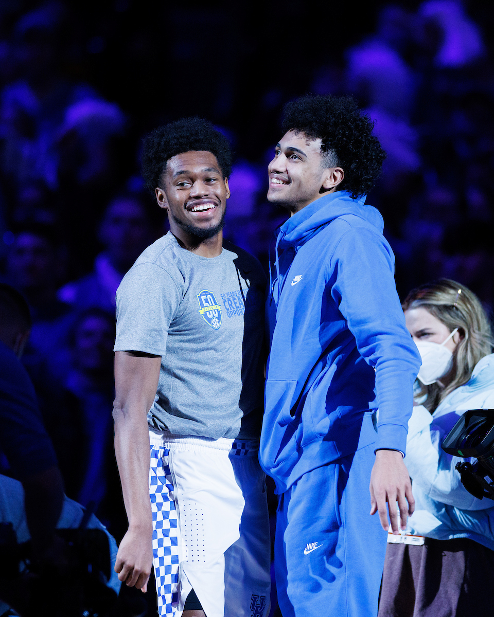 Keion Brooks Jr. Jacob Toppin.

Kentucky beat Florida 78-57.

Photo by Elliott Hess | UK Athletics