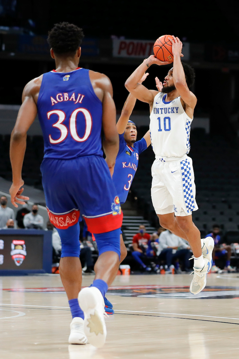 Davion Mintz.

Kentucky falls to Kansas, 65-62, in the State Farm Champions Classic.

Photo by Chet White | UK Athletics