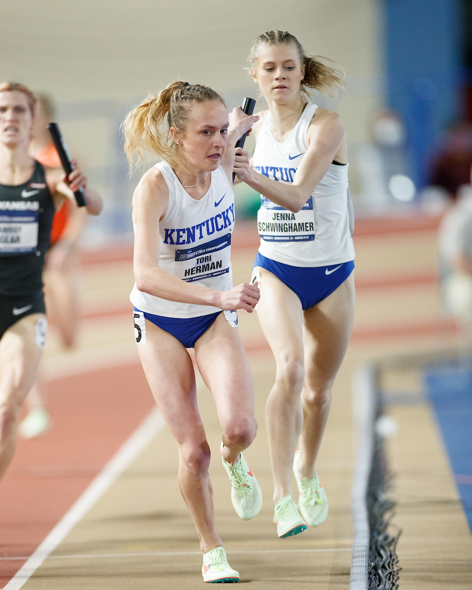 Jenna Schwinghamer. Tori Herman.

Day 1 of NCAA Track and Field Championship.

Photo by Elliott Hess | UK Athletics