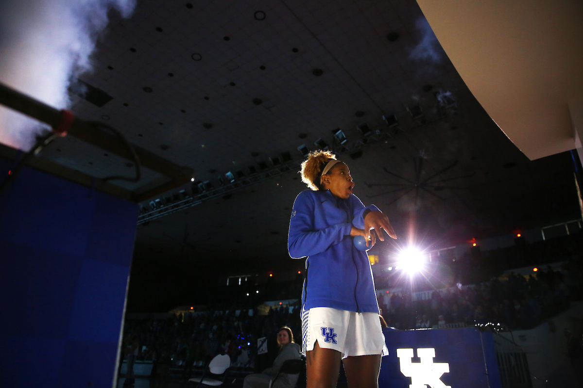 KeKe Mckinney
The women's basketball team beat Murray State 88-49 on Friday, December 21, 2018. 

Photo by Britney Howard  | UK Athletics