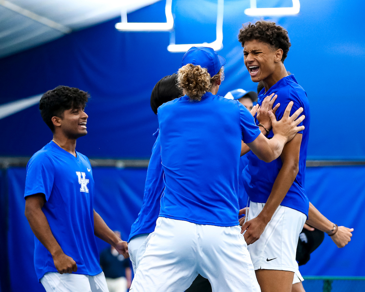 Gabriel Diallo. Celebration.

Kentucky beats NorthWestern University during the 2nd round of the NCAA tournament.

Photo by Eddie Justice | UK Athletics