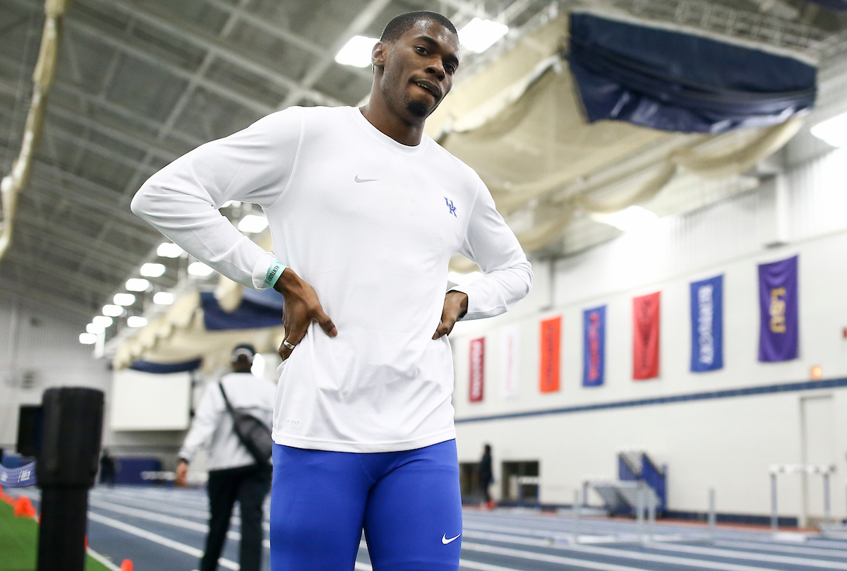Dwight St. Hillaire. 

Jim Green Invitational.


Photo by Isaac Janssen | UK Athletics
