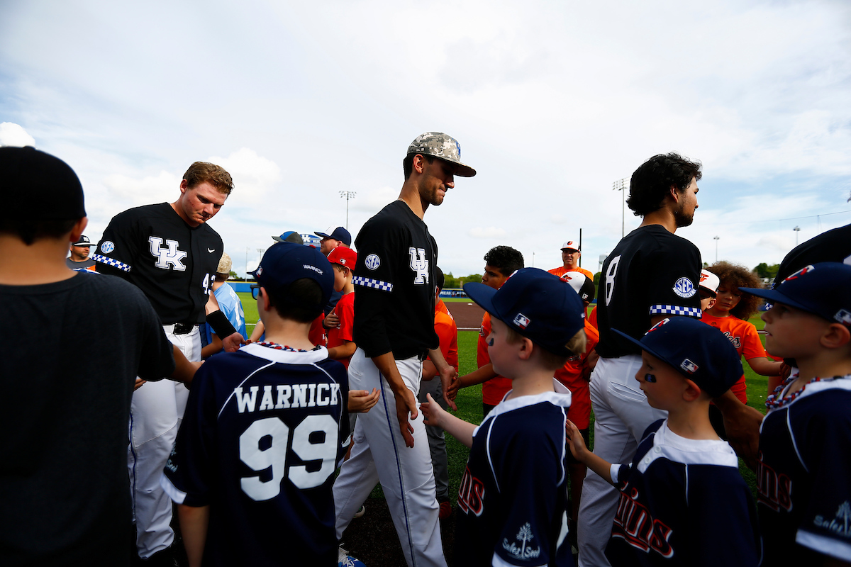 Carson Coleman. Fans.

Kentucky falls to Arkansas 5-2.