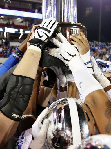 Governor's Cup

UK football beats Louisville 56-10 at Cardinal Stadium. 

Photo by Britney Howard  | UK Athletics