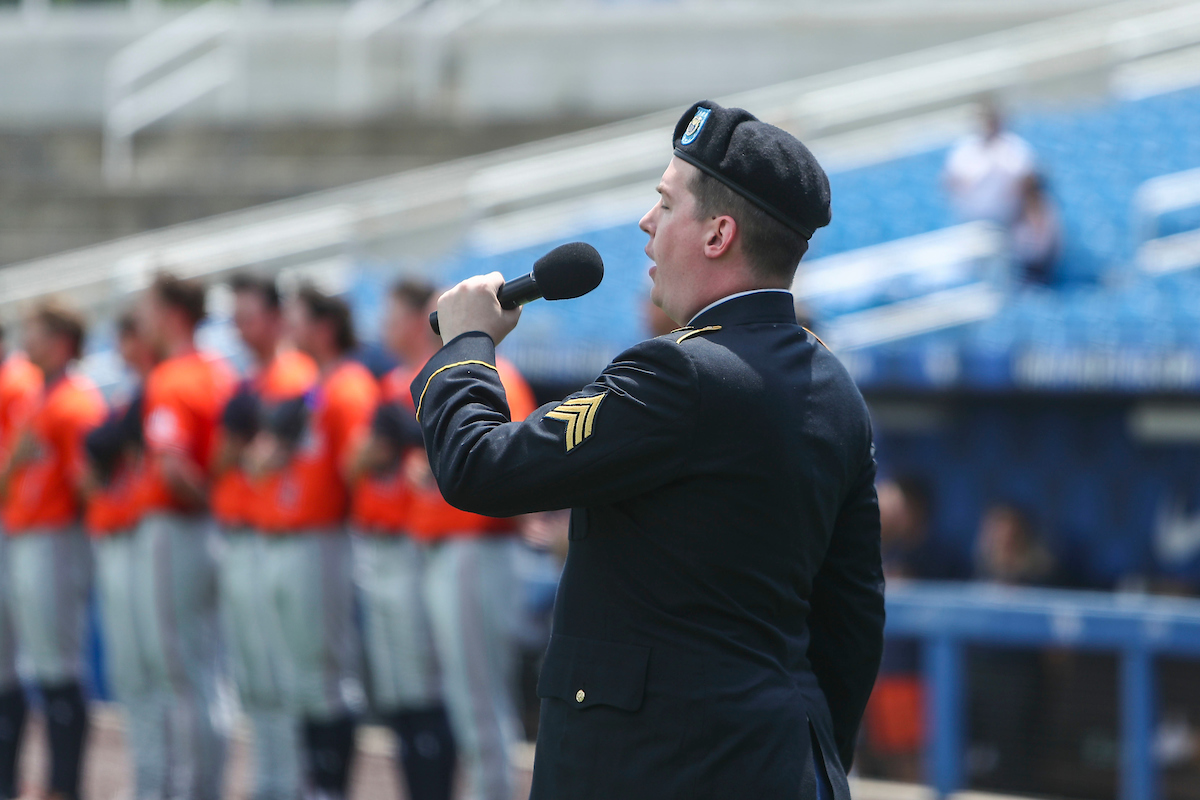 National Anthem Singer.

Kentucky beats Auburn 6-3.

Photo by Sarah Caputi | UK Athletics