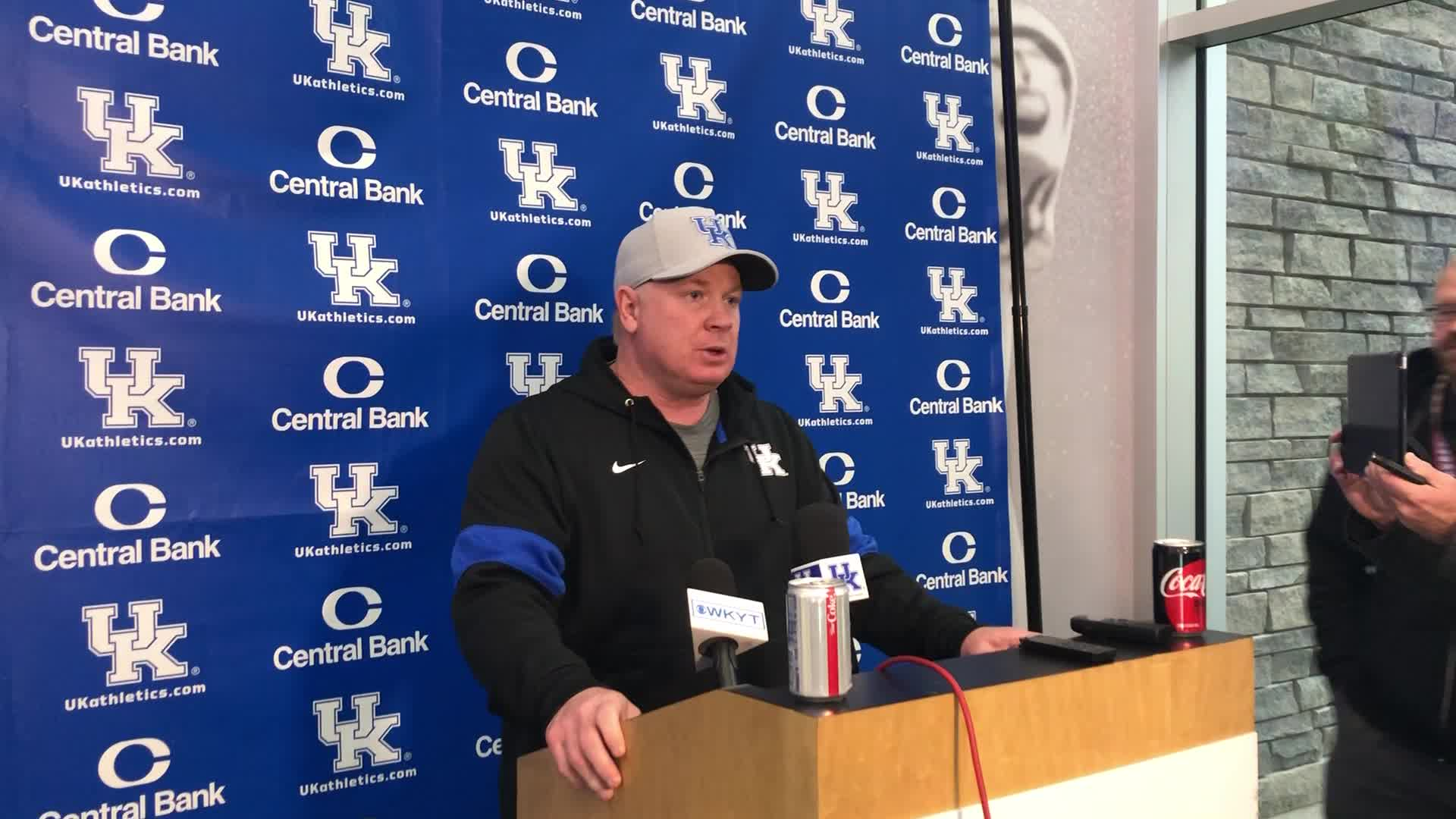 FB: Coach Stoops Post-Thursday Practice