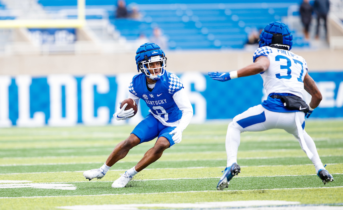 Tayvion Robinson2022 UK Football Spring GamePhoto By Jacob Noger | UK Football