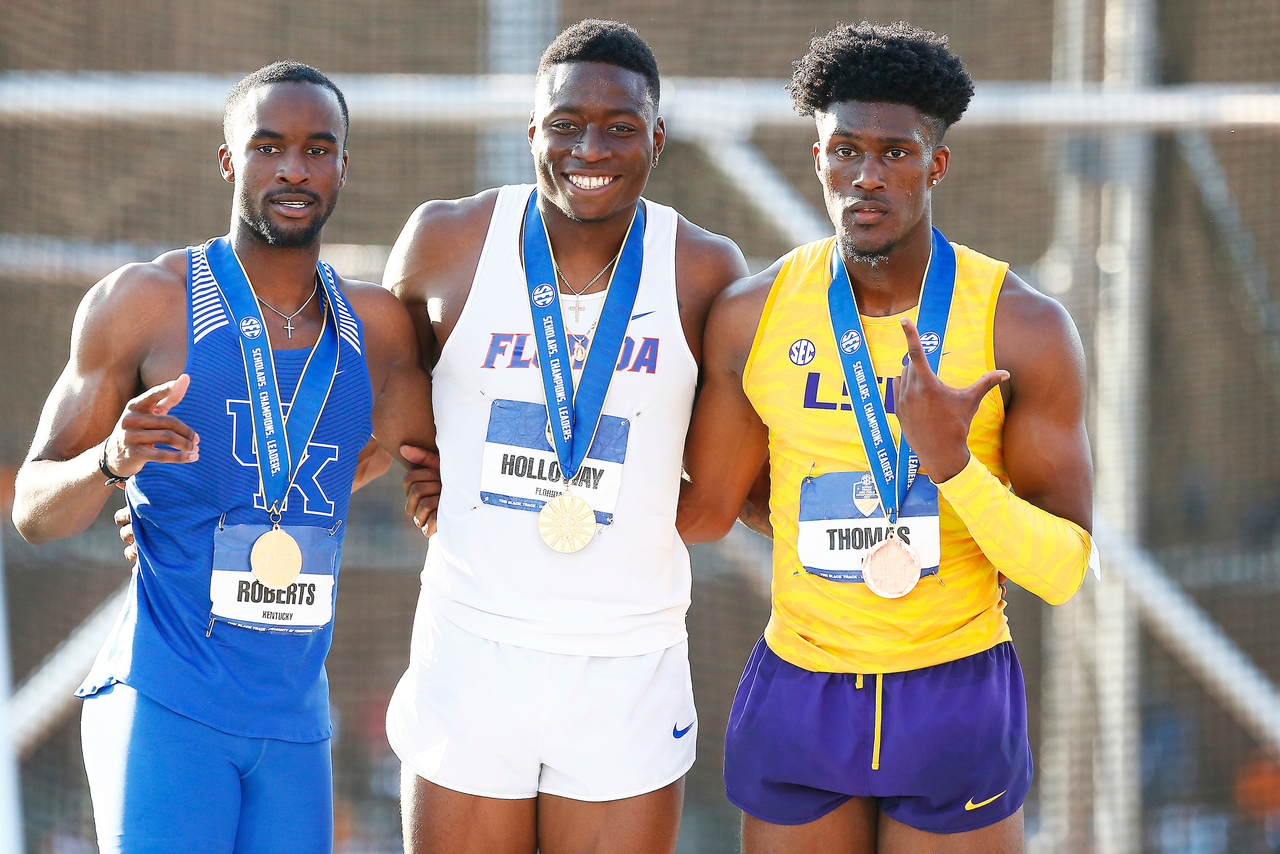 Daniel Roberts.

Day three of the 2018 SEC Outdoor Track and Field Championships on Sunday, May 13, 2018, at Tom Black Track in Knoxville, TN.

Photo by Chet White | UK Athletics