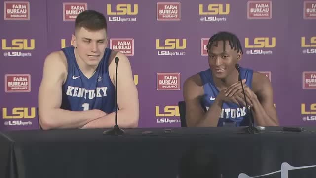 MBB: Sestina and Quickley - LSU Postgame