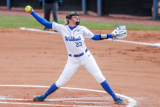 Stephanie Schoonover.

Kentucky loses to Michigan 8-0.

Photo by Sarah Caputi | UK Athletics