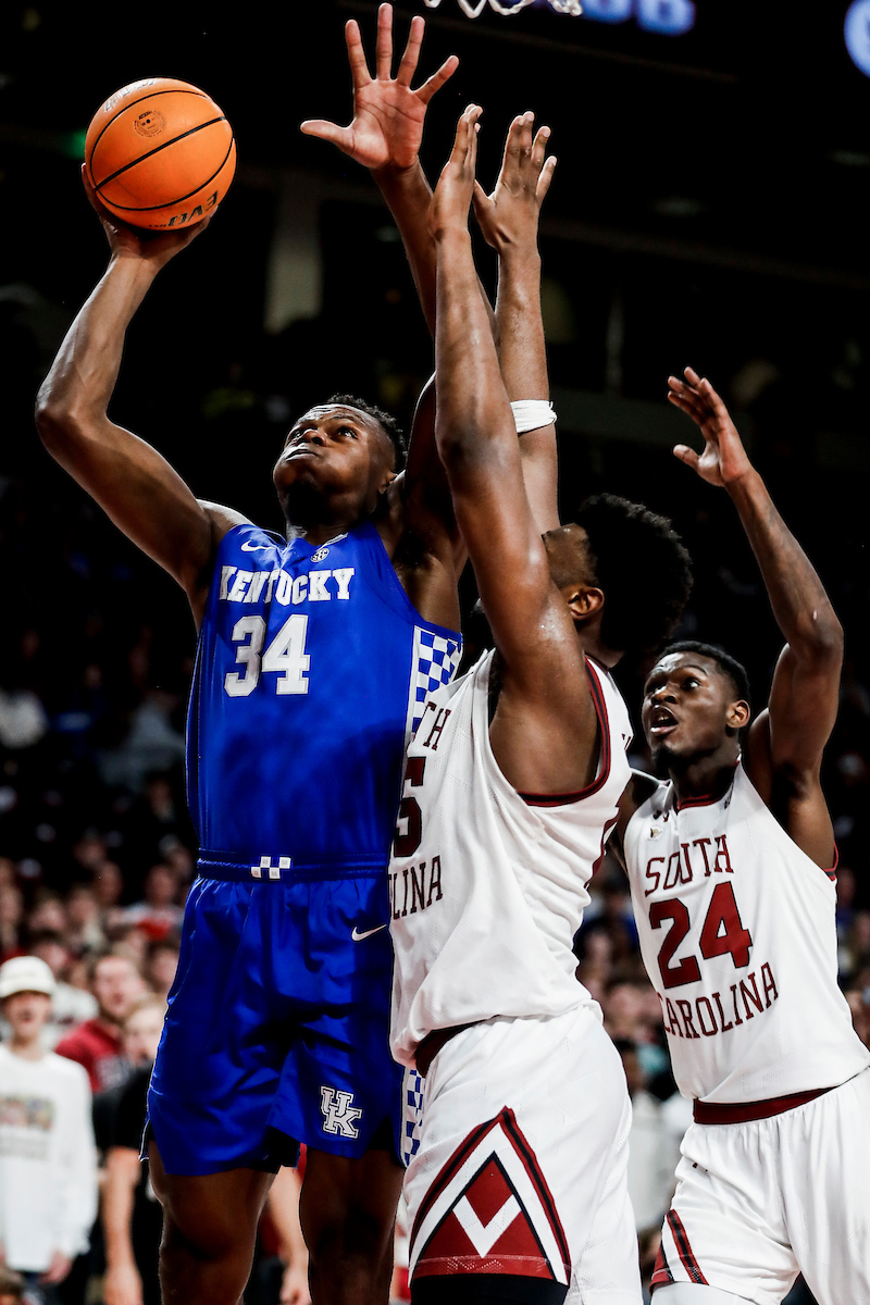 Oscar Tshiebwe.

Kentucky beat South Carolina 86-76.

Photos by Chet White | UK Athletics