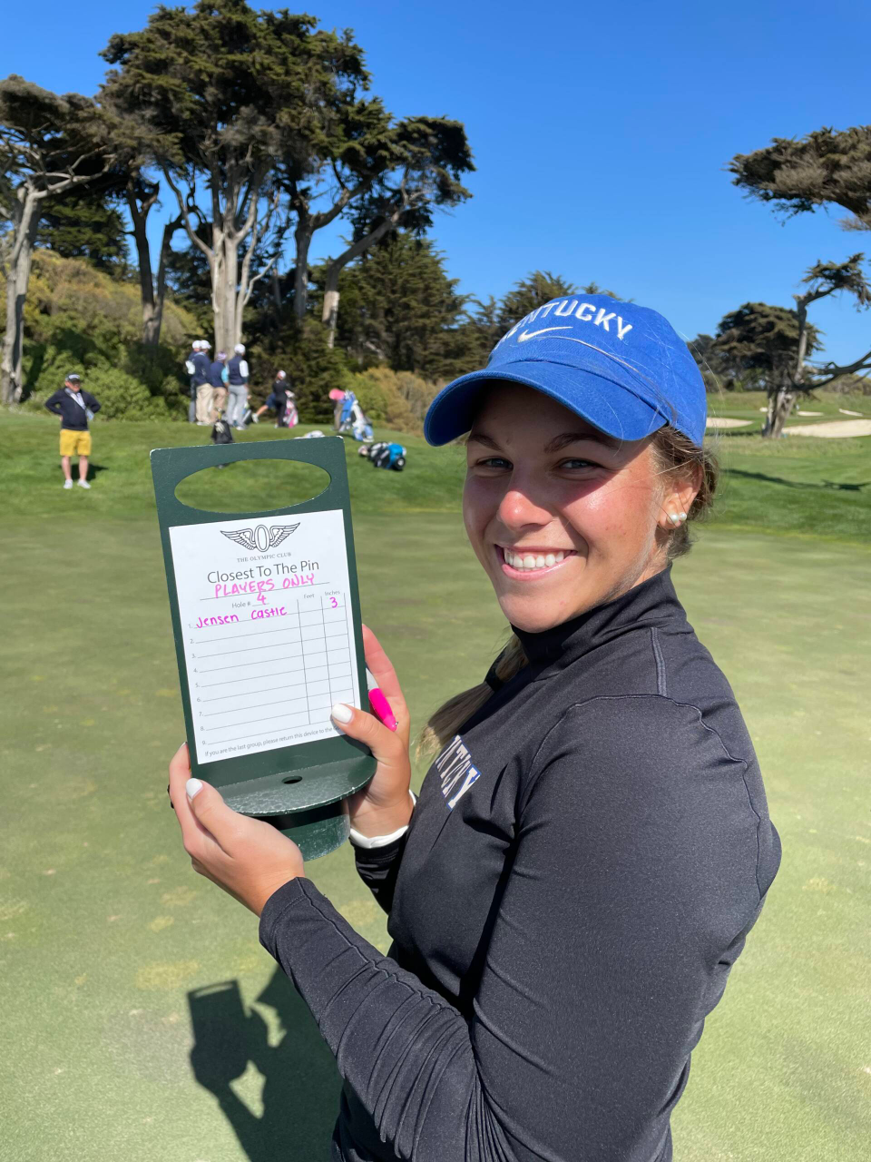 Jensen Castle is playing in the 76th U.S. Women's Open with Laney Frye as her caddie.