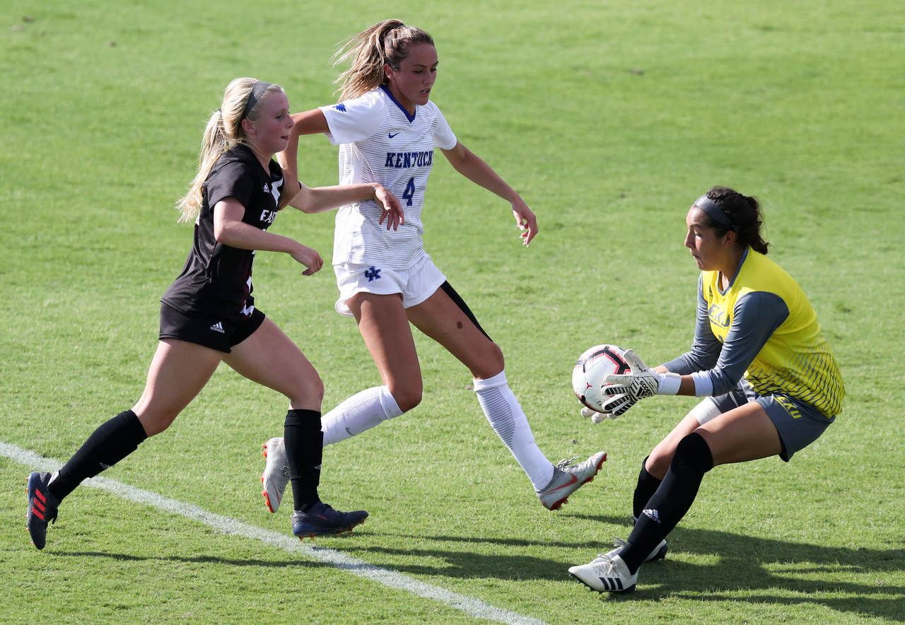 HOLLIE OLDING.

The University of Kentucky women's soccer team falls to Eastern Kentucky 1-0 Sunday, September 2, at the Bell Soccer Complex in Lexington, Ky.

Photo by Elliott Hess | UK Athletics
