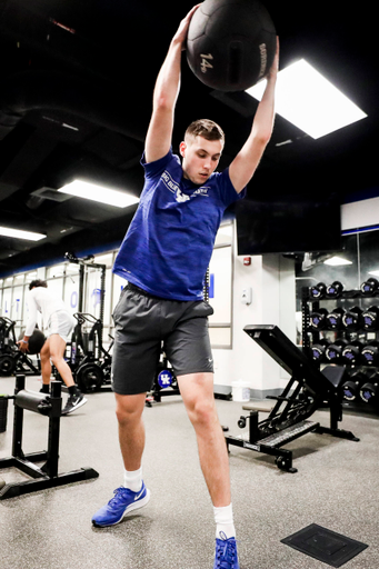CJ Fredrick.

The Kentucky men's basketball team participating in its summer strength and conditioning program.

Photo by Chet White | UK Athletics