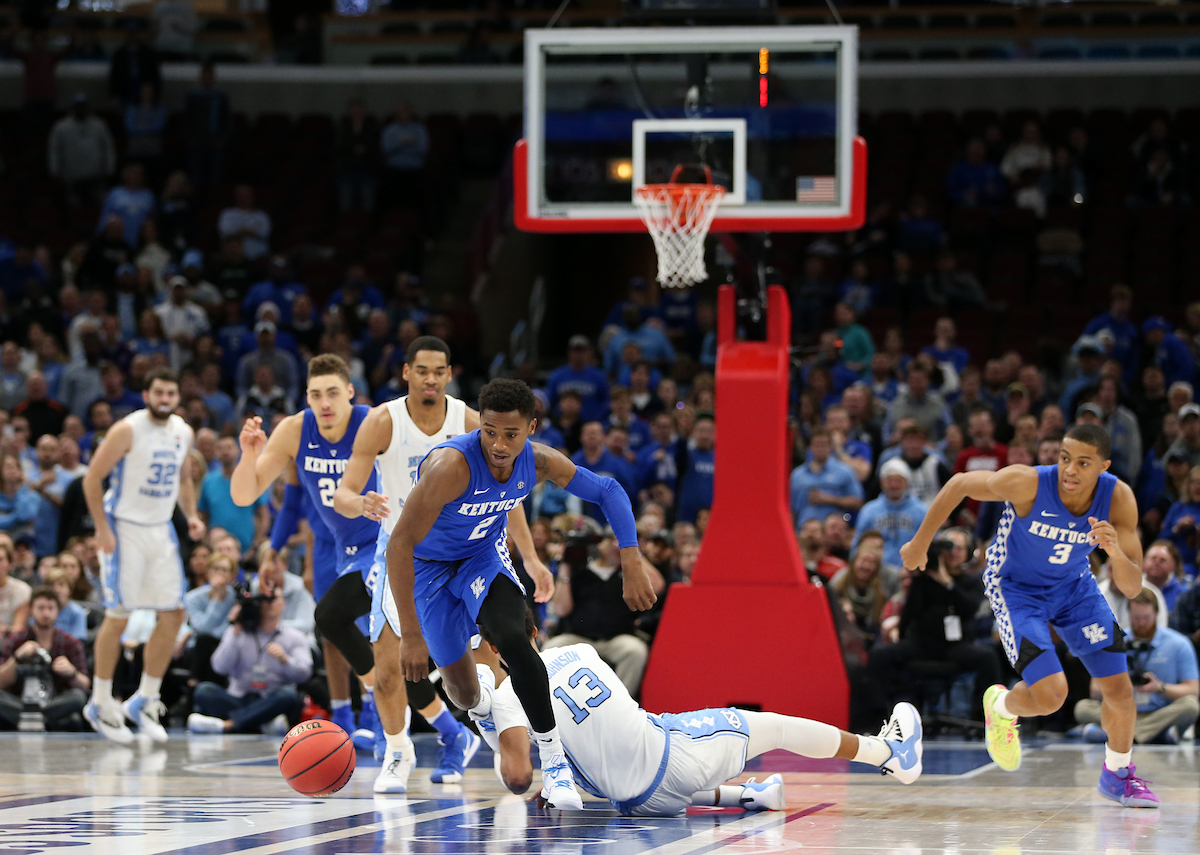 Ashton Hagans. 

UK beats to UNC 80-72. 


Photo By Barry Westerman | UK Athletics