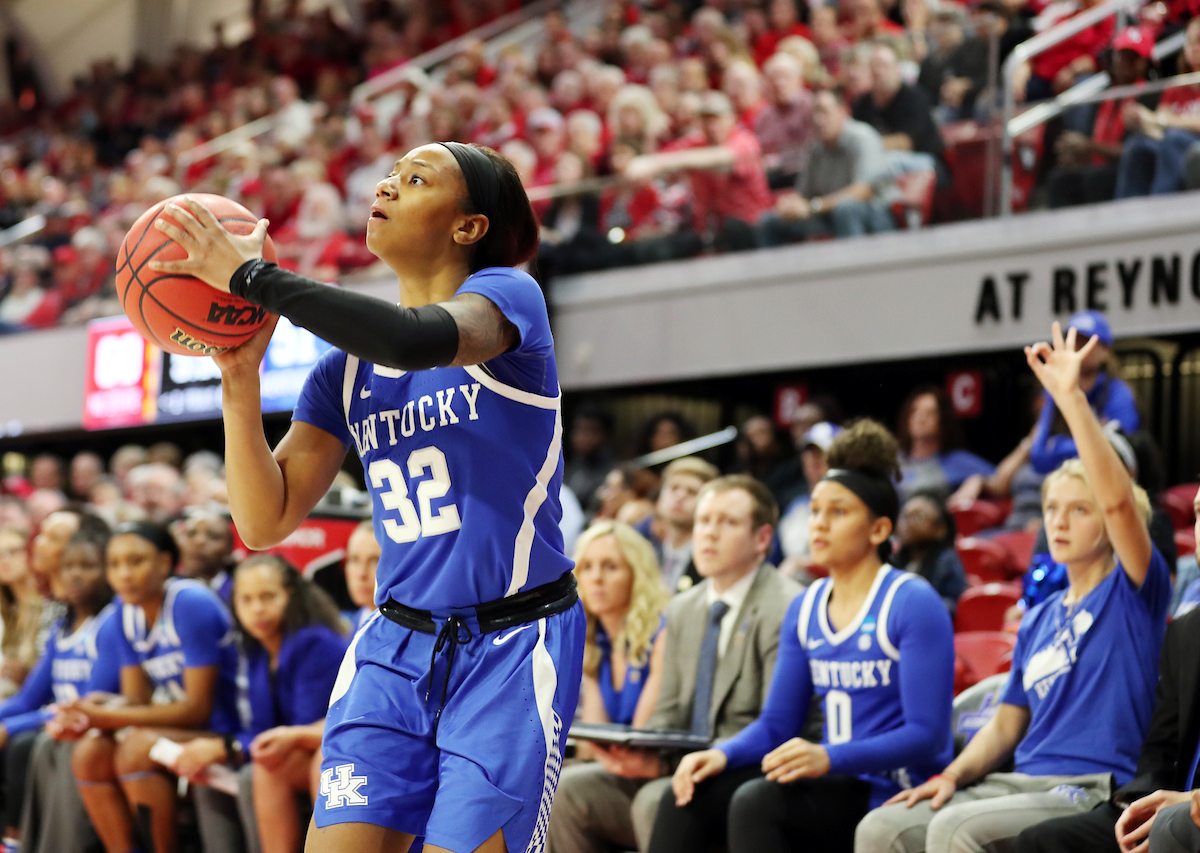 Jaida Roper

Women's Basketball falls to NC State on Monday, March 25, 2019. 

Photo by Britney Howard | UK Athletics