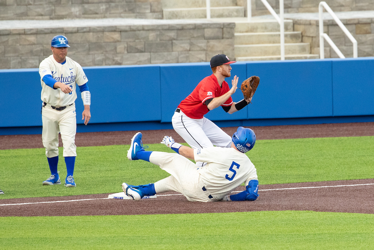 Kentucky Wildcats T.J. Collett (5)

UK over WKU 15-0 at Kentucky Proud Park. 

Photo by Mark Mahan | UK Athletics