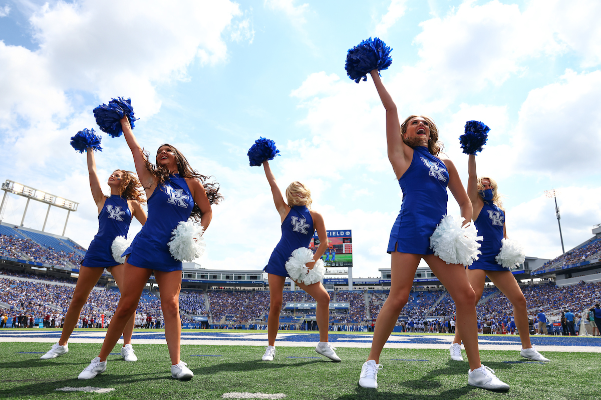 Dance team.

UK beat ULM 45-10.

Photo by Elliott Hess | UK Athletics