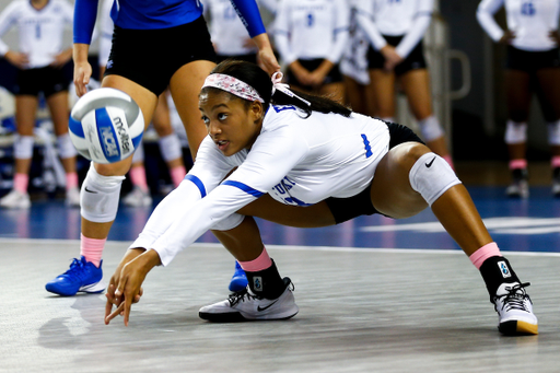 Leah Edmond.

UK Volleyball falls to Georgia 2-3. 

Photo by Isaac Janssen | UK Athletics