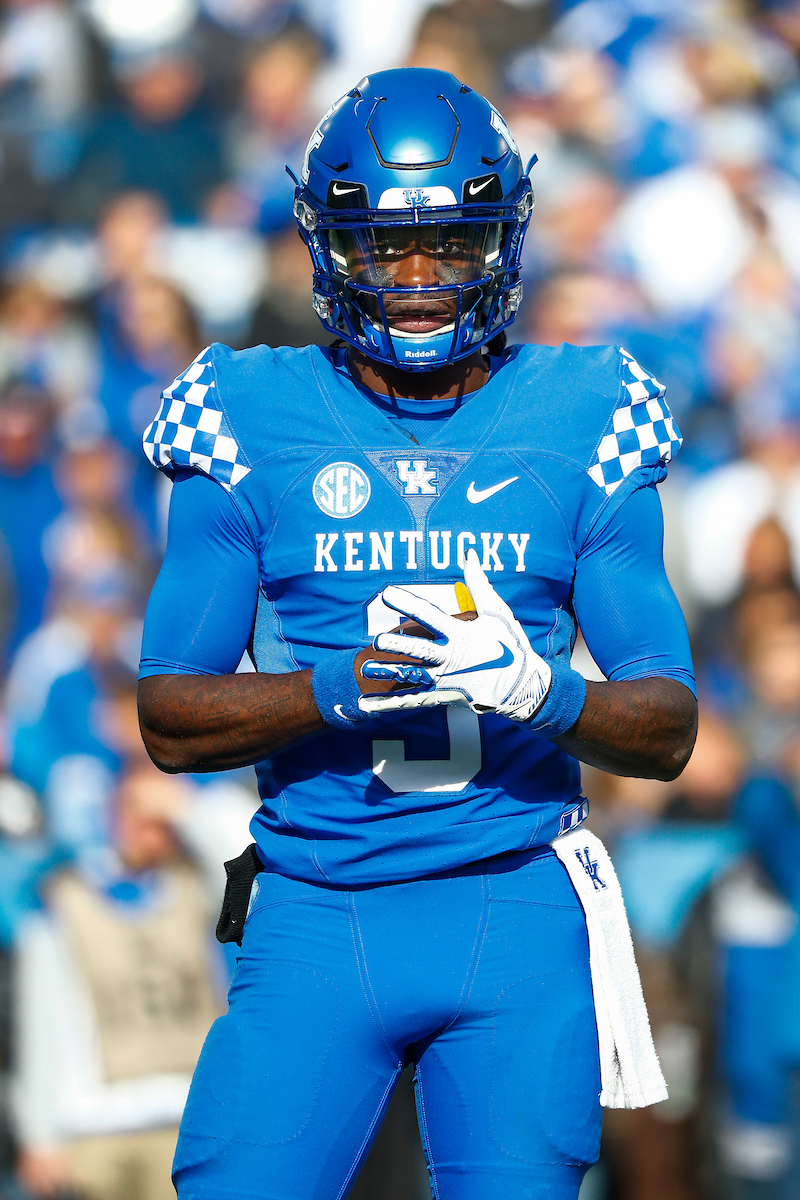Terry Wilson. 

UK football beats MTSU 34-23 on Senior Day at Kroger Field.

Photo by Chet White | UK Athletics